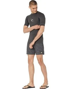 Rip Curl Swimwear Waves Performance Short Sleeve UV Rashguard -Rip Curl Sales Store 616C4XMuxS. AC SR736920