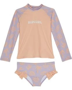Rip Curl Kids Swimwear Low Tide Long Sleeve UV Set (Toddler/Little Kids)