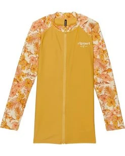 Rip Curl Kids Swimwear Cosmic Paradise Zip Rash (Big Kids)