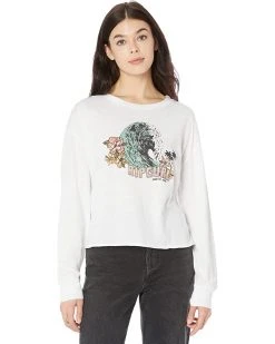 Rip Curl Shirts & Tops Wave Tribe Crop Long Sleeve Tee