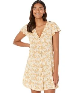 Rip Curl Dresses Surf Palms Button Through