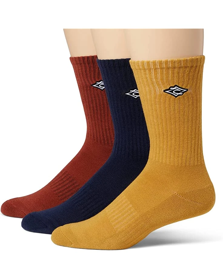 Rip Curl 3-Pack Icons Crew Socks 1 Rip Curl 3-Pack Icons Crew Socks